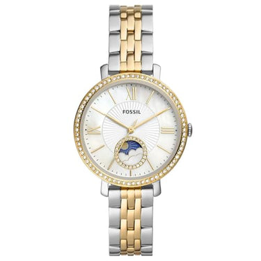 Fossil Damenuhr Jacqueline, Multifunktionswerk, 36mm 2Tone Edelstahlgehäuse mit Edelstahlarmband, ES5166 im Sale